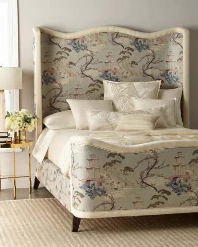 Massoud Eleanor King Bed In Pagoda Print