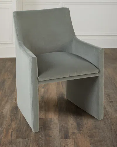 Massoud Everly Dining Arm Chair In Mineral