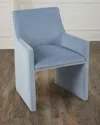 Massoud Everly Dining Arm Chair In Storm