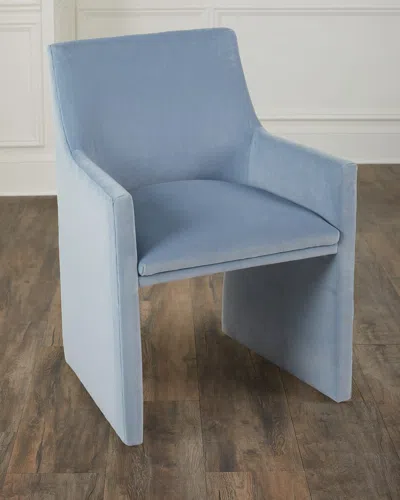 Massoud Everly Dining Arm Chair In Storm