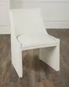 Massoud Everly Dining Side Chair In Ivory