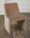 Massoud Everly Dining Side Chair In Truffle