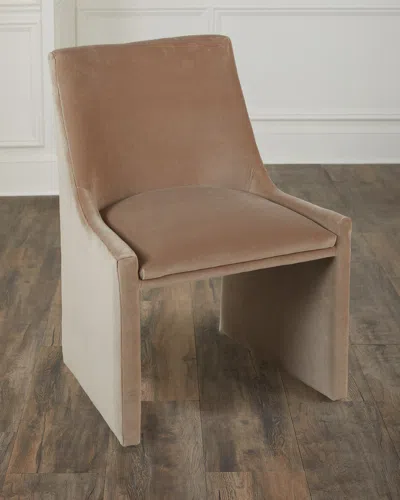 Massoud Everly Dining Side Chair In Truffle