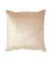 Massoud Hair Hide Pillow, 19"sq. In Gold