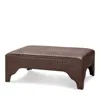 Massoud Hurst Rectangular Ottoman In Bolero Brown