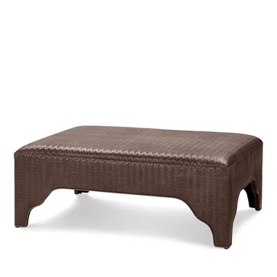 Massoud Hurst Rectangular Ottoman In Bolero Brown