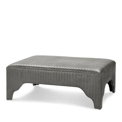 Massoud Hurst Rectangular Ottoman In Bolero Cement