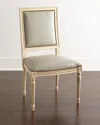 Massoud Ingram Leather Dining Chair In Mushroom