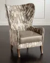 Massoud Inigo Glimmer Wing Chair In Bronze