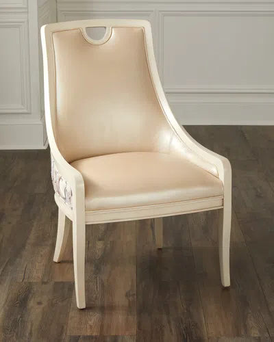 Massoud Isla Dining Side Chair In Cream, Greystone 