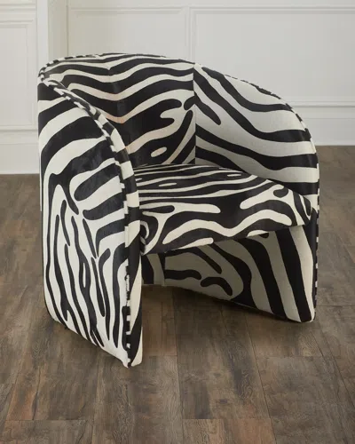 Massoud Kai Hair On Hide Chair In Black