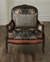 Massoud Mael Bergere Chair In Black Multi