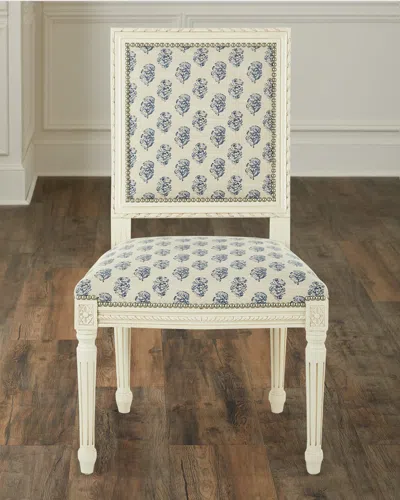 Massoud Malachy Dining Chair In Blue