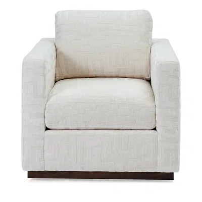 Massoud Mansfield Swivel Chair In Grecian Pearl