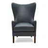 Massoud Mckinney Wing Chair In Saloon Jeans