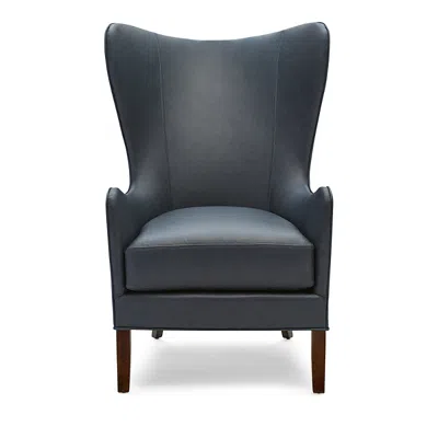 Massoud Mckinney Wing Chair In Saloon Jeans
