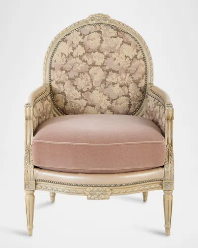 Massoud Penrose Bergere Chair In Pink