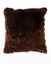 Massoud Suri Alpaca Square Pillow In Brown