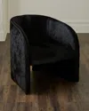 Massoud Tavi Hair On Hide Chair In Black