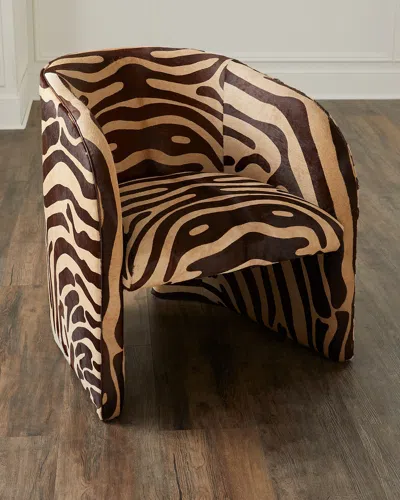 Massoud Tavi Hair On Hide Chair In Brown