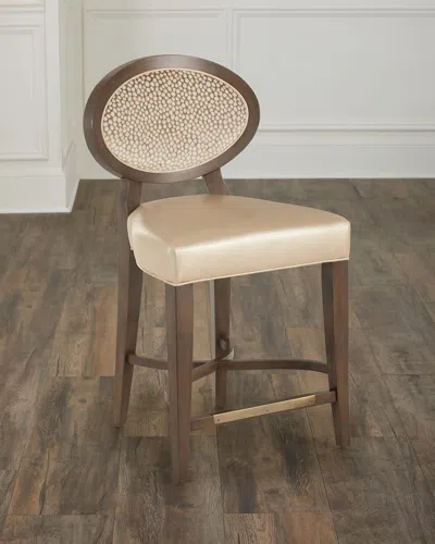 Massoud Tori 24" Counter Stool In Brown