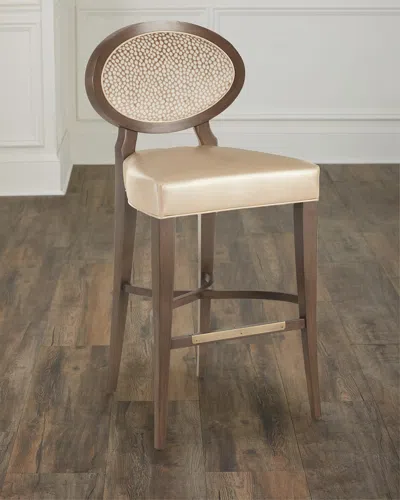 Massoud Tori 30" Bar Stool In Brown