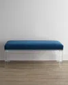Massoud Water's Edge 50"l Bench In Dark Teal