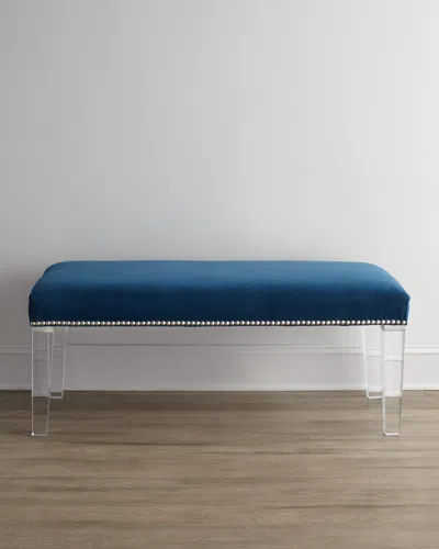 Massoud Water's Edge 60"l Bench In Dark Teal