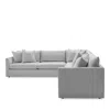 Massoud Wilmer 3 Piece Sectional In Monsieur Steel
