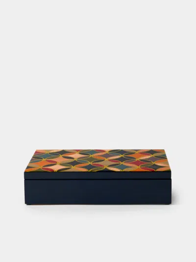Mastellone Giuseppe Wood Inlay Jewelry Box In Black