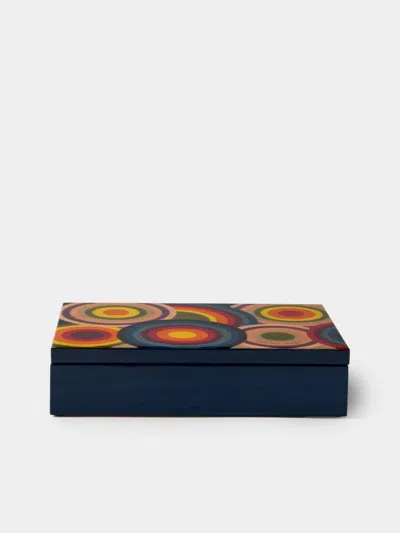 Mastellone Giuseppe Wood Inlay Jewelry Box In Multi
