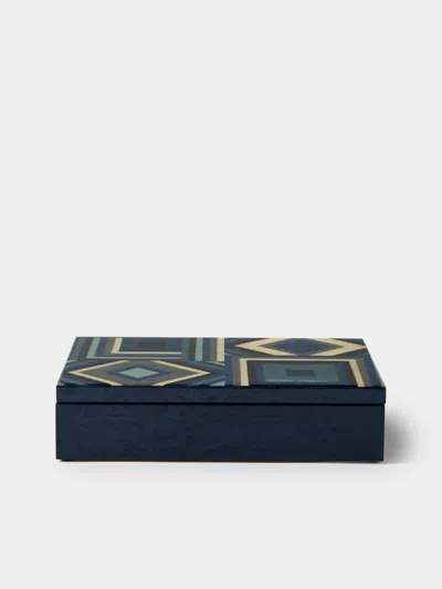 Mastellone Giuseppe Wood Inlay Jewelry Box In Multi