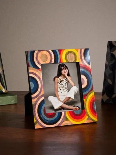Mastellone Giuseppe Wood Inlay Photo Frame (5x7") In Multi