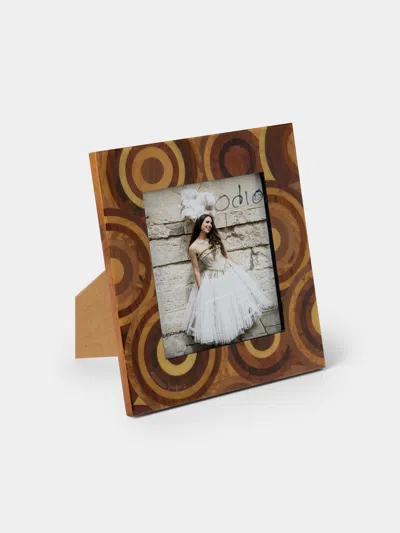 Mastellone Giuseppe Wood Inlay Photo Frame (5x7") In Brown