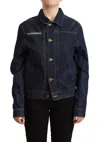 Master Coat Chic Dark Blue Denim Jacket In Blue