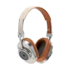 Master & Dynamic ® Mh40 L/uniform Wireless Over-ear Headphones In Silver Aluminum/beige Quadrille Canvas