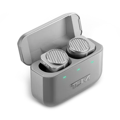 Master & Dynamic ® Mw09 Tumi Wireless Earphones In Silver