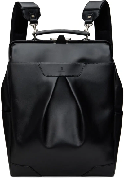 Master-piece Black Tact Leather Backpack