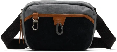 Master-piece Grey Step Belt Bag In Black