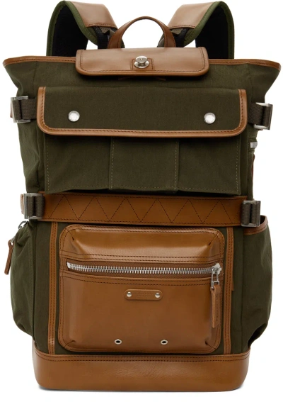 Master-piece Green Absolute Backpack In Khaki