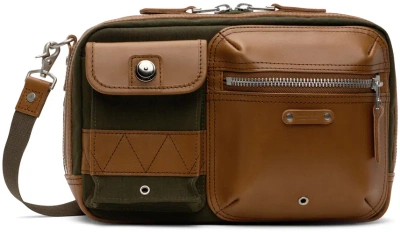 Master-piece Khaki & Tan Absolute Shoulder Bag In Brown