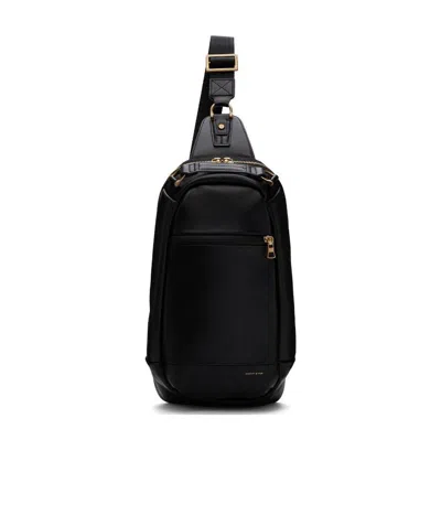 Master-piece Two-way Zipper Shoulder Bag In Black