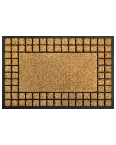 Master Weave Coir Checkered Doormat
