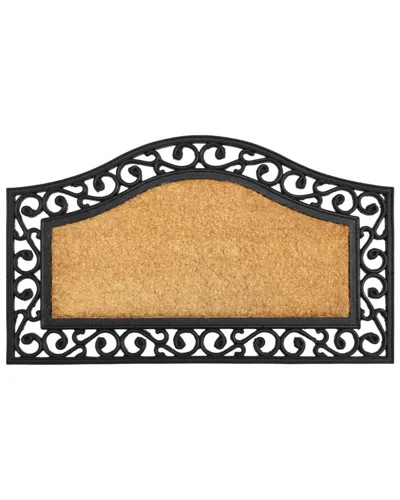 Master Weave Coir Irongate Trellis Striped Doormat