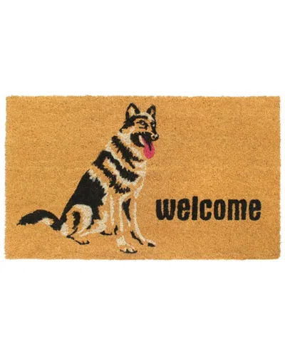 Master Weave German Shepherd Coir Doormat