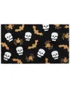 Master Weave Rug Smith Spider Web & Skeletons Doormat In Black