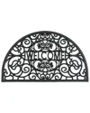 Master Weave Scroll Welcome Half-round Doormat