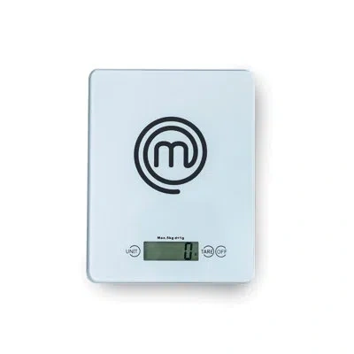 Masterchef ® Tempered Glass Digital Kitchen Scale, 11 Lbs. Capacity In Silver