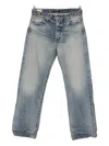 Mastercraft Union Faded-effect Five-pocket Jeans In Gray