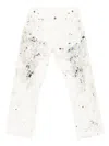 Mastercraft Union Paint-splatter Jeans In Neutral